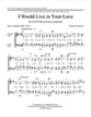 I Would Live In Your Love SATB choral sheet music cover